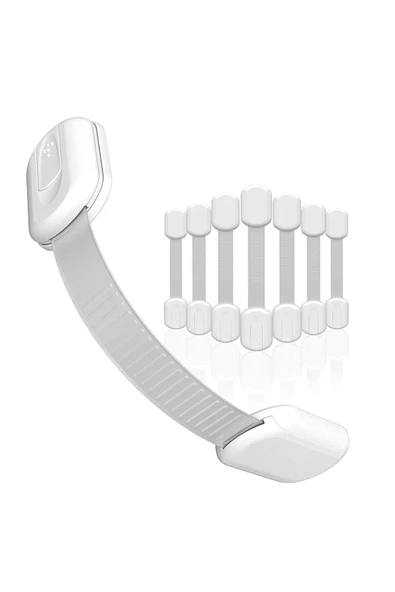 (4'LÜ PAKET)buzdolabı, Dolaplar, Çekmeceler, Tuvalet, 3m Yapışkan Hediyeli Bebek Emniyet Kilitleri - 8