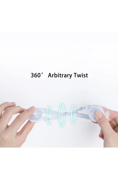 (5 ADET) Ayarlanabilir 3m Marka Yapışkan Çok Amaçlı Esnek Şeffaf Kilit Çocuk Bebek Güvenlik Emniyet - 4