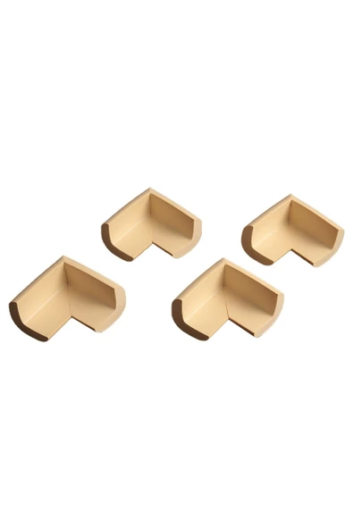 3m Marka Bant Hediyeli,kauçuk Masa Sehpa Tv Ünite Kenar Köşe Koruyucu Krem Renk (4LÜ SET) - 3