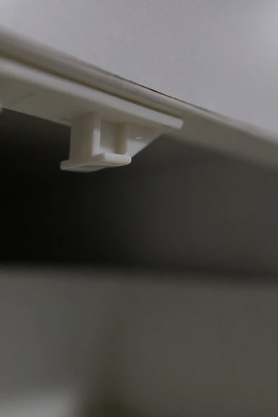 Iz Bırakmaz Gizli Özel Tasarım 2 Adet Kolay Kullanım Beyaz Renk Gizli Dolap Içi Ve Çekmece Kilit - 3