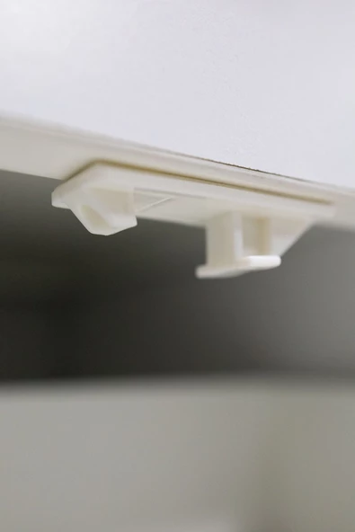 Iz Bırakmaz Gizli Özel Tasarım 2 Adet Kolay Kullanım Beyaz Renk Gizli Dolap Içi Ve Çekmece Kilit - 7