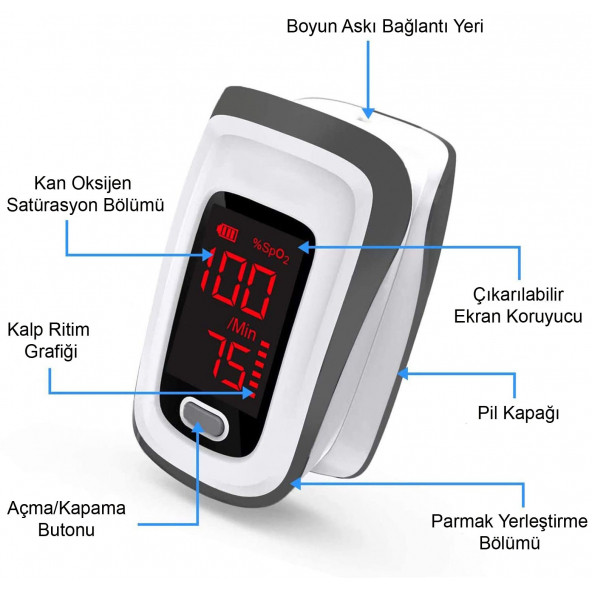 Pulse Oksimetre Taşınabilir Parmak Tipi JPD-500E  jumper - 5