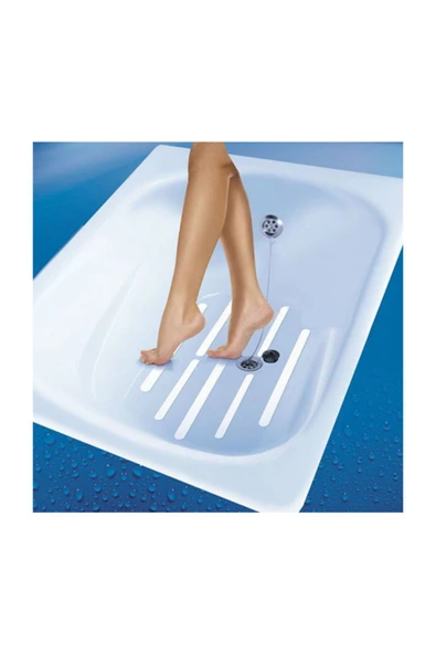 6 Adet Uzun Bebek Çocuklar Ve Yetişkinler Kaymaz Şeritler, Islak Zemin Için Kaydırmaz Bant Banyo Wc - 4