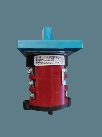 METOP 3x25A Üç Fazlı Trifaze Enversör Yön Değiştirici Pako Şalter(1-0-2 sağ - Sol) - 3