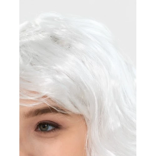 Beyaz Renk Kahküllü Dalgalı Uzun Parti Peruğu - 2