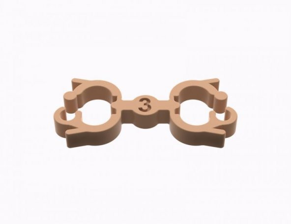 Muhabbet Kuşları İçin Çarpık Bacak Kelepçesi 3 mm ve 4 mm (1er adet) - 2