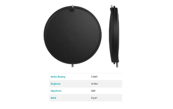 GENLEŞME TANKI ÖNAYSAN BASKISIZ BAYMAK BAXI 8LT M14-1 Ø387 - Resim 2