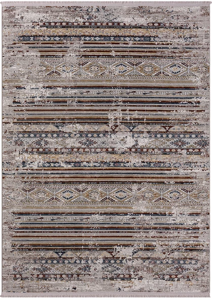 Kenzo Koleksiyonu Pamuk Atkı Tabanlı Dokuma Halı KN004M - Resim 5