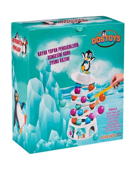 Dostoys Akrobatik Penguen Kutu Oyunu - Resim 2