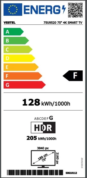 Vestel 75U9520 75'' 189 Ekran Uydu Alıcılı 4K Smart TV - 8