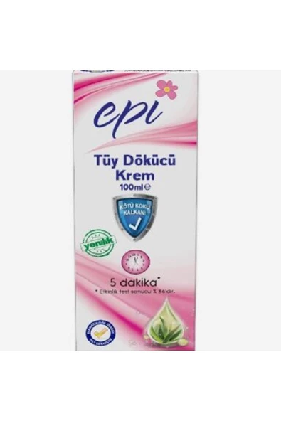 EPİ EPİ Tüy Dökücü Krem 100 Ml Aloe Vera, Tüm Ciltler Için Uygundur