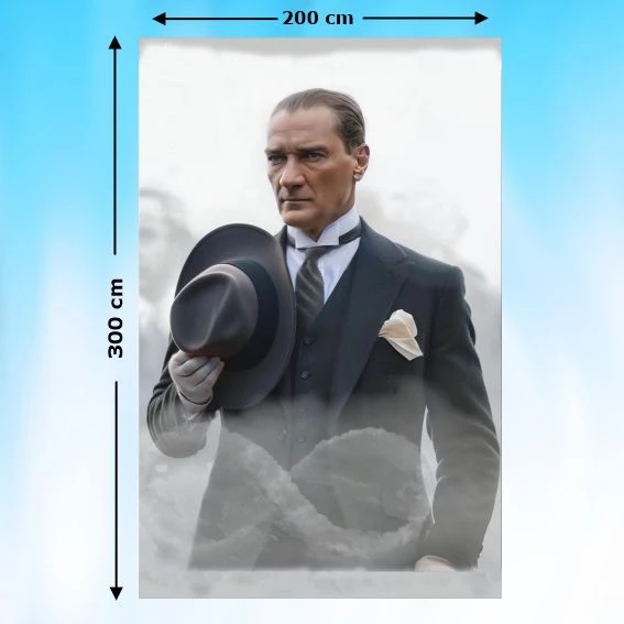 ATATÜRK RESMİ 300X200 cm