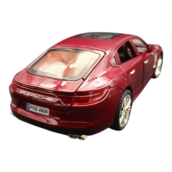 Farbu Metal Model Araba 5517, 1:18 Ölçekli Kapılar Bagaj Kaput Açılır Özellikli Sesli Ön Farları Işıklı Porsche Panamera - 10