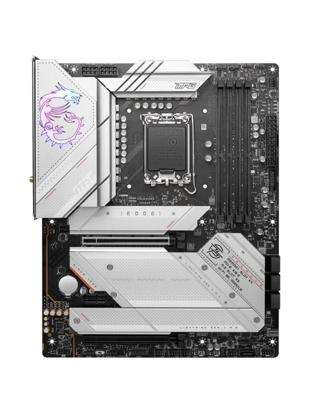 MSI MB MPG Z790 EDGE WIFI DDR4 SOKET 1700 DDR4 5333MHZ(OC) 5XM.2 USB3.2 HDMI DP 1x2.5G LAN WI-FI 6E ATX ANAKART - 2