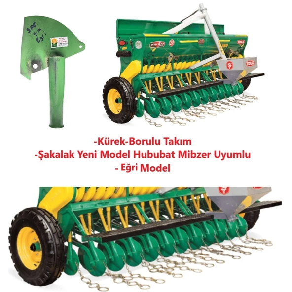 Şakalak Yeni Model Hububat Mibzeri Sac Küreği-Bacak Sıyırgaç Eğri Model-2 Adet - 3