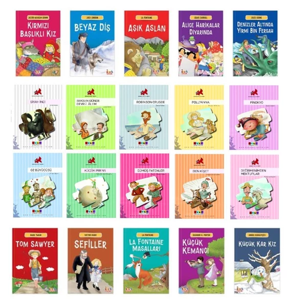 4. Sınıf 100 Temel Eser 20 Kitap Set (eğiten- efsane)