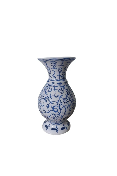 Haliç Desen Boy 15 Cm Kandil Vazo ( Geniş Ağızlı )