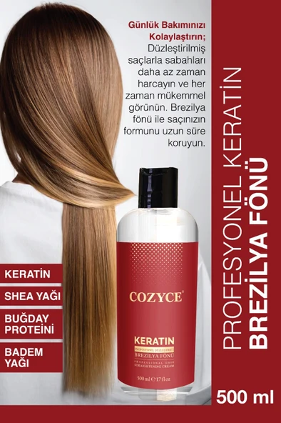 COZYCE YENİ  KERATİN-BREZİLYA FÖNÜ 500ML - 1