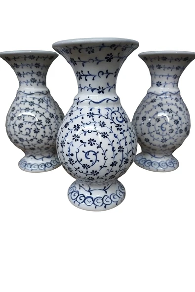 Haliç Vazo 15 Cm Dekor No: Vıp 01 ( 3 Adet ) - 4