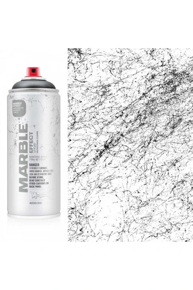 : Marble Effect Sprey Boya : 400 Ml : Black Em 9000 - 2