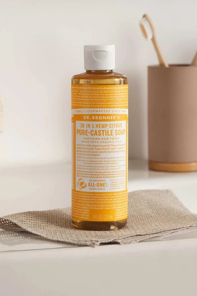 Dr.Bronner's Çok Amaçlı Sıvı Sabun Narenciye Kokulu 237ML - 2