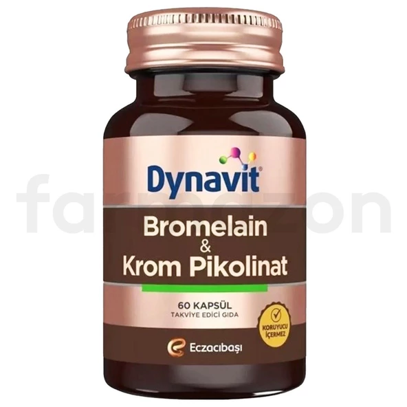 Dynavit Bromelain Krom Pikolinat 60 Kapsül