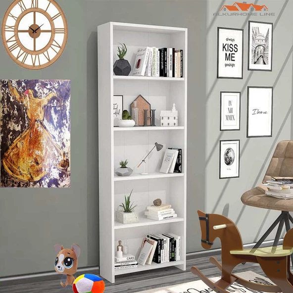 MODİLAYN MISRA 5 Raflı Kitaplık, Kütüphane - 4