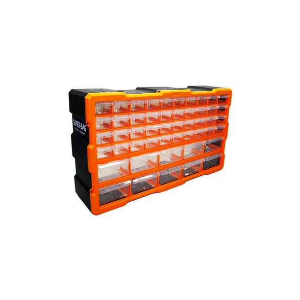 50Lİ MEGA 10BYK+40KÇK MONOBLOK DRAWER ÇEKMECE SETİ 62X15.7X36CM (4694)