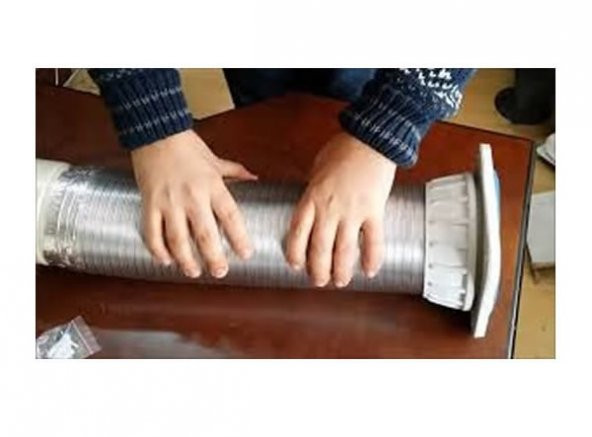 Aspi̇ratör Borusu 3 Metre Telli̇  Ünlüler Davlumbaz Borusu - 3