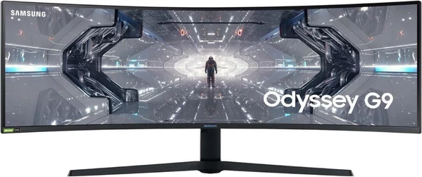 Samsung Odyssey G9 LC49G95TSSRXUF 49" 1ms G-Sync Freesync Curved Oyuncu Monitörü Teşhir