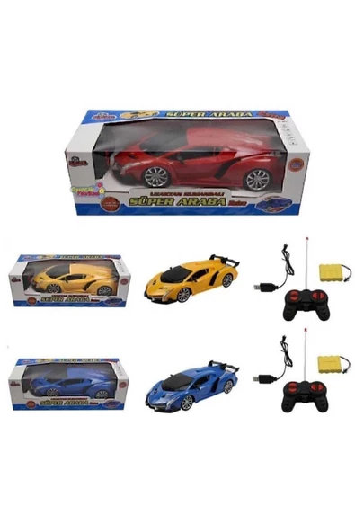 24 cm Uzaktan Kumandalı Şarjlı Işıklı Araba 0420 - 2