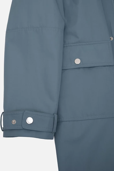 OVERSIZED SIRT DESEN BASKILI CEPLI PARDESU MAVI - 3