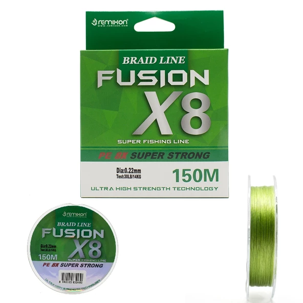 Remixon Fusion 8B Green 150m İp Misina Kalınlık (mm) : 0,20mm