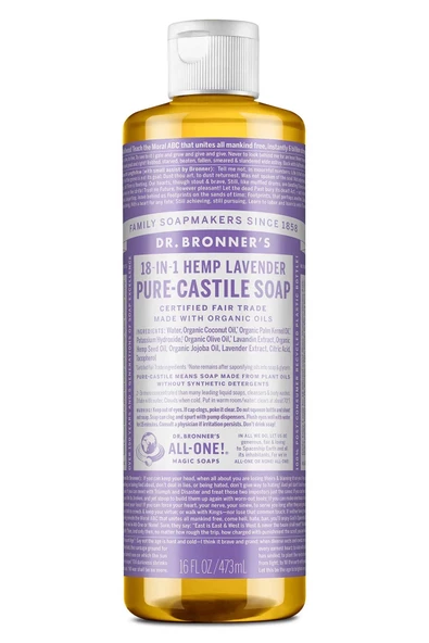 Dr.Bronner's Çok Amaçlı Sıvı Sabun Lavanta Kokulu 473ML