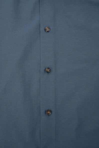 RELAXED FIT COTON ERKEK GOMLEK MAVI - 3