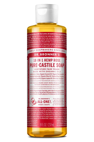 Dr.Bronner's Çok Amaçlı Sıvı Sabun Gül Kokulu 237ML