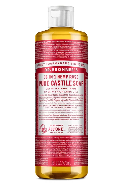 Dr.Bronner's Çok Amaçlı Sıvı Sabun Gül Kokulu 473ML