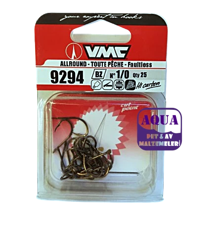 VMC Faultless Spade End Olta İğnesi 9294BZ 25'li Bronz No: 1/0 - Eşkina, Mırmır, Karagöz, Çipura, Levrek, Tatlı Su Levreği, Mercan, Trança, Yayın, Sazan