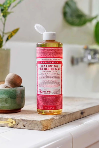 Dr.Bronner's Çok Amaçlı Sıvı Sabun Gül Kokulu 473ML - 2