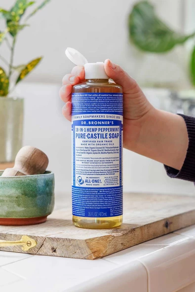 Dr.Bronner's Çok Amaçlı Sıvı Sabun Nane Kokulu 473ML - 2