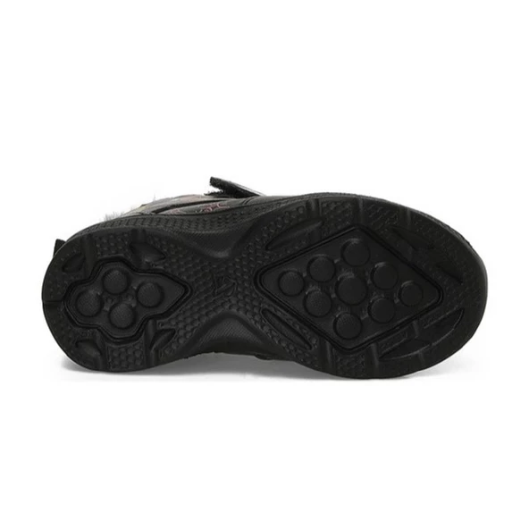 Lol Nepha Siyah Cırtlı Kürklü Fermuarlı Kız Çocuk Bot - Resim 6