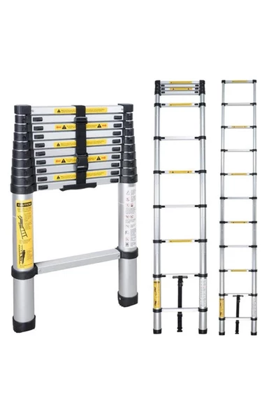 Ebax Merdiven 10 Basamaklı Teleskopik 2.9 mt