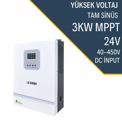 LEXRON 3KW HV MPPT 40-500 PV INPUT AKILLI İNVERTER - 10