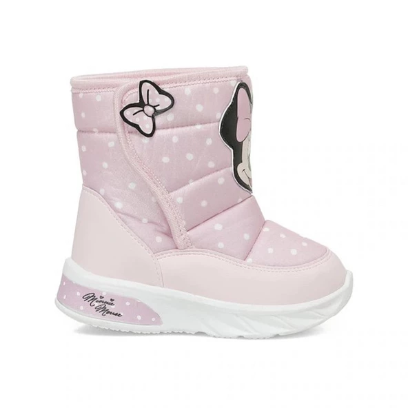 Mınnıe Mouse Salta Pembe Cırtlı Kürklü Kız Çocuk Kar Botu - 3