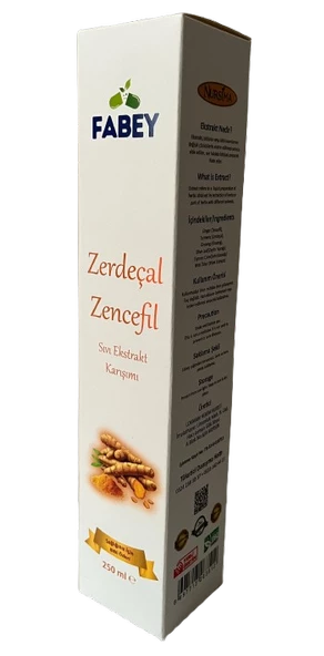 Zerdeçal Zencefil Sıvı Ekstrakt Karışımı 250 ml