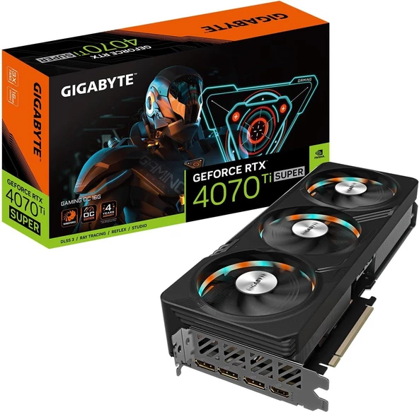 GIGABYTE GV-N407TSGAMING OC-16GD 16GB RTX4070TI SUPER GAMING OC GDDR6X DX12 DLSS3 256BIT