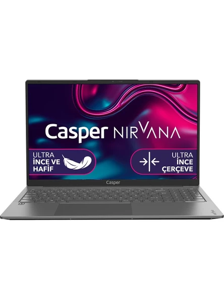 Casper Nirvana X600.1235-8U00X-G-F Intel Core i5 1235U 8GB 250GB SSD Freedos 15.6" Taşınabilir Bilgisayar