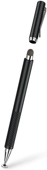 iPhone & Android & iPad & Tablet için Disk Uçlu Stylus Pen Dokunmatik Çizim Kalemi Black - APP07078