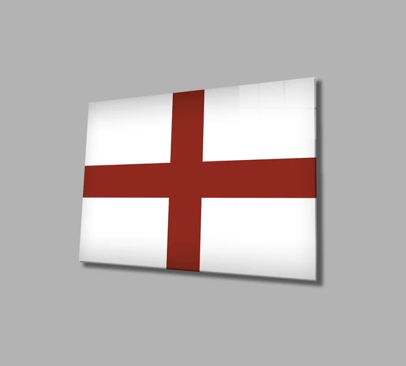 İngiltere Bayrağı Dekoratif ve Modern Cam Tablo  England Flag ürün görseli