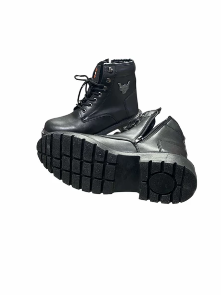 Motor Steyle Fermuarlı Polarlı Unisex Bot - 4